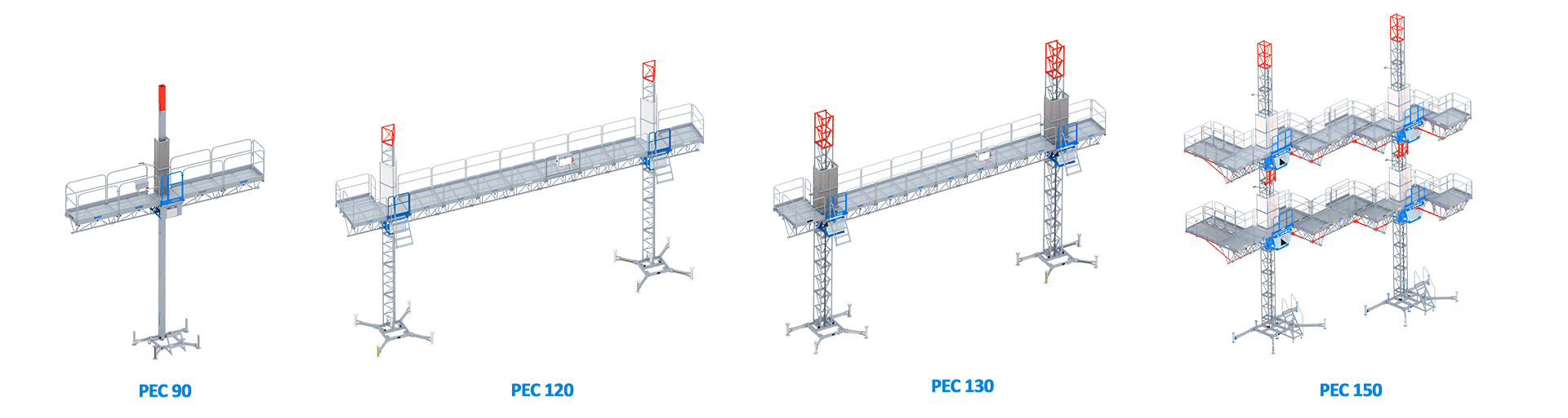 Plateformes Elevatrices Sur Mats Andamios Colgantes Elevadores Y